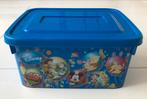 boîte de rangement en plastique Disney 29 x 22 x 14 bleu, Utilisé, Opberbox, Enlèvement ou Envoi