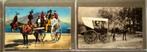 Oude postkaarten, paardenkoetsen, Verzamelen, Postkaarten | België, Ophalen of Verzenden, Voor 1920, Gelopen, Limburg