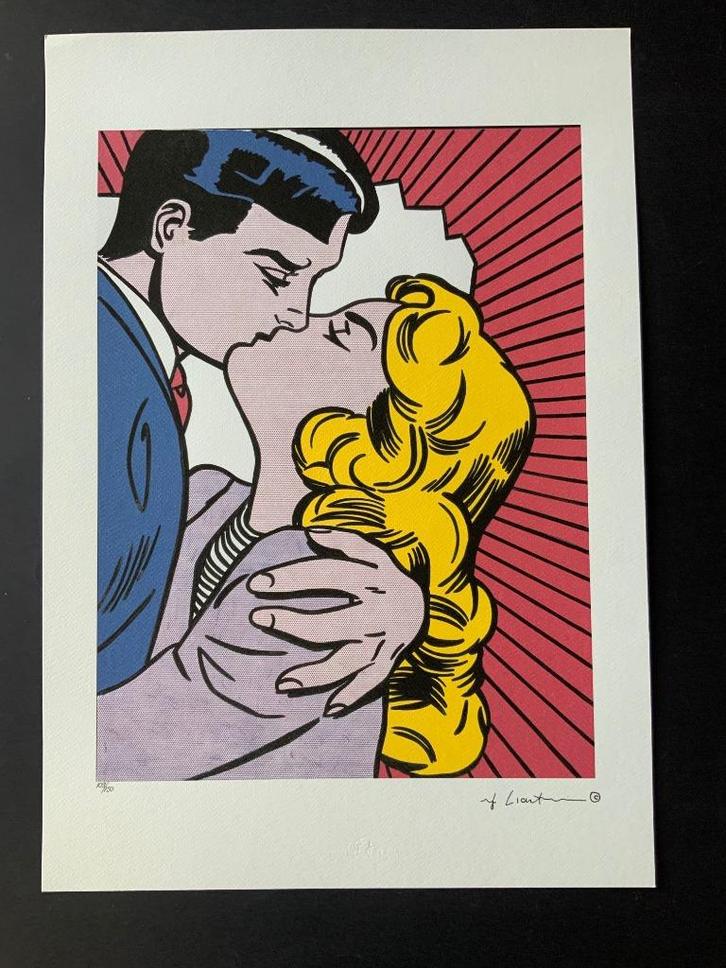 Litho(genummerd) Roy Lichtenstein  35 X 50 cm, Antiek en Kunst, Kunst | Litho's en Zeefdrukken, Ophalen of Verzenden