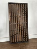 Oude letterbak, letterschuif, vakjeskast hout, Ophalen
