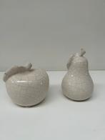 Appel Peer Decoratie met bijhorende bloempotjes vierkant, Ophalen, Zo goed als nieuw