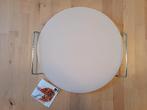 Pierre à pizza 32cm avec support et roulette à découpe, Neuf, Moins de 100 cm, Crème, Moins de 50 cm