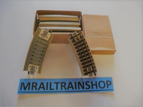 3600A1/2 MARKLIN HO - 10 x GEBOGEN RAILS/VOIES COURBES, Hobby en Vrije tijd, Modeltreinen | H0, Zo goed als nieuw, Rails, Wisselstroom