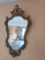 Antieke spiegel Deknudt met houten kader, Overige vormen, Minder dan 100 cm, Minder dan 50 cm, Ophalen of Verzenden