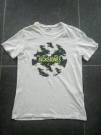 T-shirt heren/jongens wit Jack & Jones maat M, Taille 48/50 (M), Porté, Enlèvement ou Envoi, Jack & Jones
