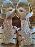 Sandales Gabor taille 6 1/2, beige clair à paillettes, G, Comme neuf, Enlèvement ou Envoi