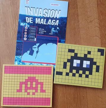 Invader, boekje Malaga + Bilbao en map Malaga beschikbaar voor biedingen