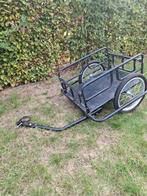 Fietstrailer 130x73x48,5 cm staal zwart, Ophalen of Verzenden, Gebruikt