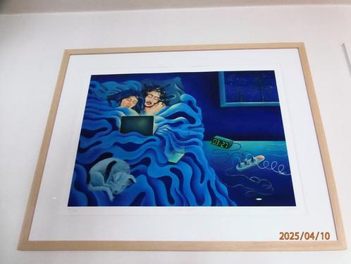 kunst littho Joelle Dubois, Antiek en Kunst, Kunst | Litho's en Zeefdrukken, Ophalen