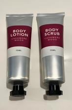 Cashmere Wood body lotion + body scrub, Enlèvement ou Envoi, Neuf, Body lotion, Crème ou Huile