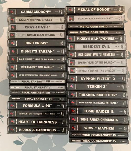 PS1 games (enkel ophalen/getest) per stuk of bod alles samen, Games en Spelcomputers, Games | Sony PlayStation 1, Gebruikt, Ophalen