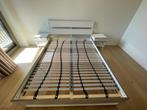 Ikea Tyrsil bed (160 breed) en nachtkastjes, Huis en Inrichting, Ophalen, Gebruikt, Wit, Tweepersoons