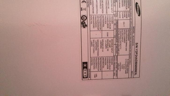 Alleen Laden voor Samsung Ijskast Type RL40UGVG, Elektronische apparatuur, Koelkasten en IJskasten, Zo goed als nieuw, Zonder vriesvak
