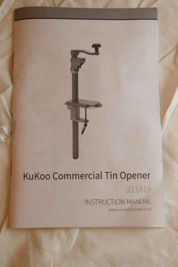 Professionele blikopener beschikbaar voor biedingen