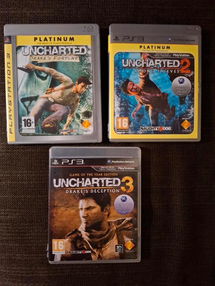 PS3 Uncharted 1 + 2 + 3 collection Drake's collection, Games en Spelcomputers, Games | Sony PlayStation 3, Zo goed als nieuw, Ophalen of Verzenden