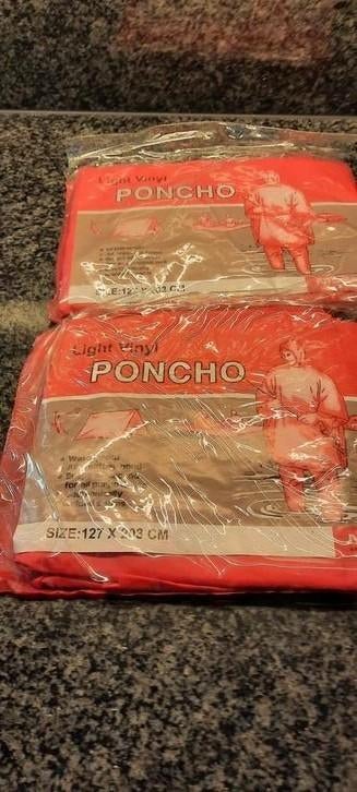 2 regenponcho in vinyl, Ophalen of Verzenden, Nieuw