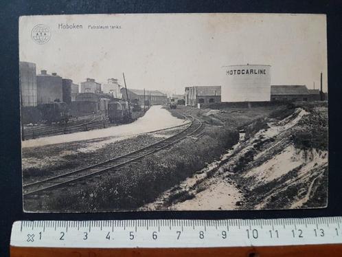 Postkaart Hoboken Petroleum tanks A.S.A. Motocarline, Collections, Cartes postales | Belgique, Affranchie, Anvers, 1920 à 1940