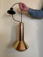 Messing design hanglamp, Huis en Inrichting, Lampen | Hanglampen, Ophalen of Verzenden, Gebruikt, Metaal, Minder dan 50 cm