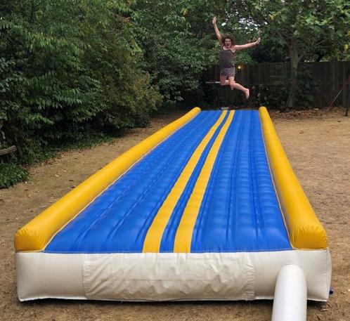 Tumblingbaan 15x2.9 Sidijk, Sport en Fitness, Turnen, Gebruikt, Overige typen, Blauw, Ophalen
