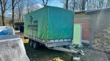 Plateauwagen met huif, Auto diversen, Aanhangers en Bagagewagens, Ophalen, Gebruikt