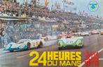 Old Poster 24h  Le Mans 1970 Porsche, Ophalen of Verzenden