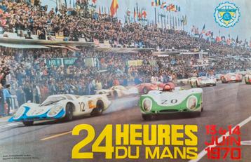 Affiche ancienne Porsche des 24h du Mans 1970, Enlèvement ou Envoi