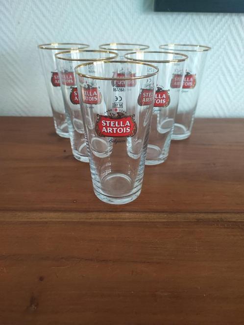 Stella Artois Glazen Boerkes, Boerkens, 6 stuks 25cl, Verzamelen, Biermerken, Zo goed als nieuw, Stella Artois, Ophalen of Verzenden
