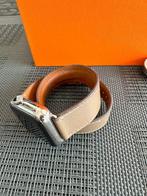 Uurwerkbandje Hermès Apple Watch Double Tour 38 MM Etoupe Sw, Verzenden, Gebruikt