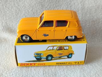 Dinky Atlas _ RENAULT 4L _ version "Postale P&T" _ ref 561 beschikbaar voor biedingen