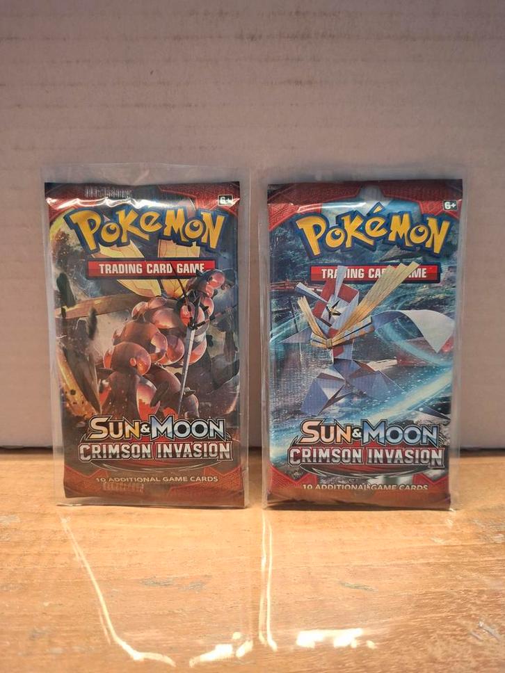 Boosterpacks Crimson Invasion - Sun and moon, Hobby en Vrije tijd, Verzamelkaartspellen | Pokémon, Booster, Ophalen
