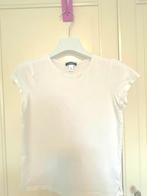 T-shirt blanc, fille, Okaidi, taille 12 ans (152 cm), Ophalen of Verzenden, Gebruikt, Meisje