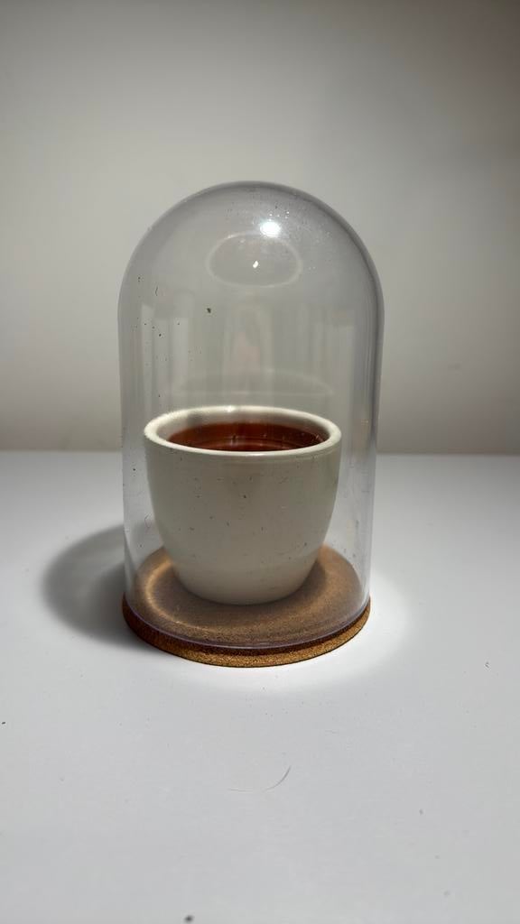 Klein bloempotje en stolp, Ophalen, Zo goed als nieuw