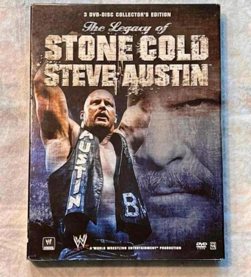 WWE Legacy Stone Cold Steve Austins 3 Dvd-Collectors Edition, Cd's en Dvd's, Dvd's | Sport en Fitness, Zo goed als nieuw, Vechtsport