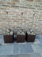 3 lampenkappen, Ophalen, Bruin, Gebruikt, Vierkant