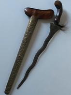 Antieke Indonesische kris (of keris) in schede, Ophalen of Verzenden