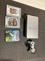 Playstation 2 met game en memory card, Games en Spelcomputers, Ophalen, Gebruikt, Phat, Met games