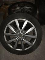 4x originele Volkswagen velgen met winterbanden, Auto-onderdelen, Banden en Velgen, Ophalen, Gebruikt, Velg(en), 17 inch