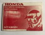 Instructieboekje Honda MTX R ll, Ophalen of Verzenden
