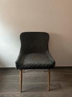 Stoel velvet grijs ( goede staat ), Huis en Inrichting, Stoelen, Ophalen, Landelijk, Zo goed als nieuw, Eén