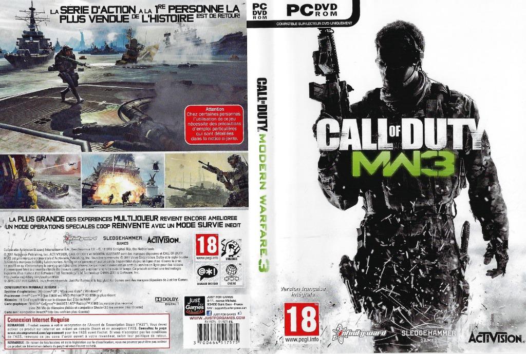 Le jeu Call of Duty : Modern Warfare 3 sur PC, Consoles de jeu & Jeux vidéo, Jeux | PC, Neuf, Combat, 3 joueurs ou plus, À partir de 18 ans