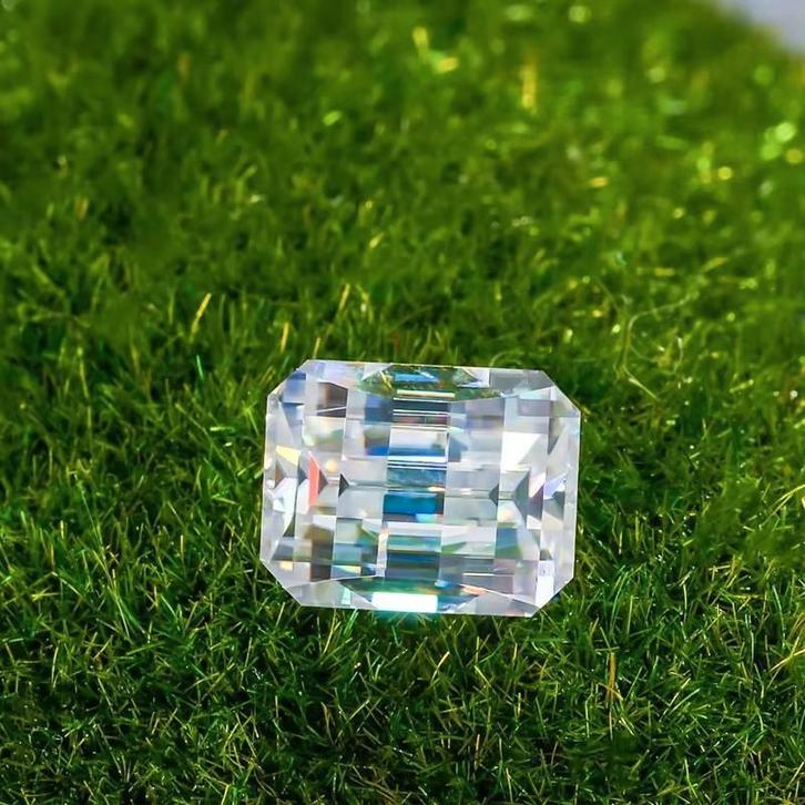 Exclusieve moissaniet 5 karaat. Nieuw!, Bijoux, Sacs & Beauté, Bagues, Neuf, Femme, 17 à 18, Blanc, Avec pierre précieuse, Envoi