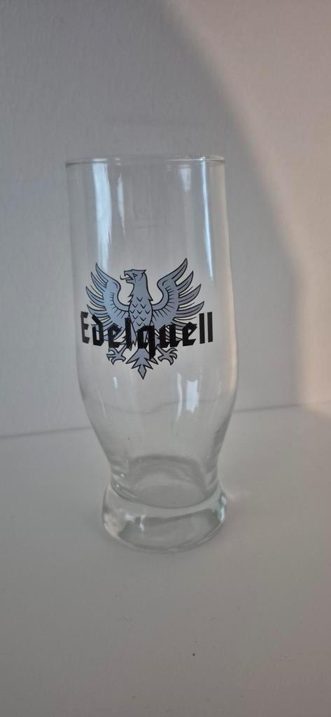 Edelquell Bierglas - Tulpvorm met Adelaar (Duitsland), Verzamelen, Biermerken, Ophalen