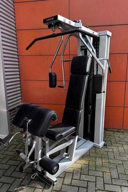 Technogym Krachtstation Unica met 90kg Steekgewichten, Sport en Fitness, Fitnessmaterialen, Zo goed als nieuw, Overige typen, Armen