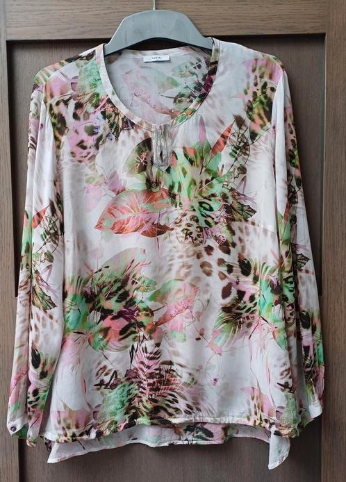 Lichte bloes met natuur print, Kleding | Dames, Blouses en Tunieken, Zo goed als nieuw, Ophalen of Verzenden