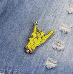 Emaille Metal Sign Gebaar Pin Broche NIEUW, Verzenden, Nieuw