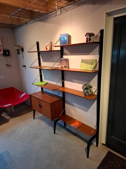 Vintage Louis van teeffelen wandsysteem, Huis en Inrichting, Kasten | Wandmeubels, Zo goed als nieuw, 150 tot 200 cm, 150 tot 200 cm