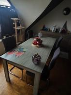 Eetkamertafel, Huis en Inrichting, Ophalen, Gebruikt, Hout, Vijf personen of meer