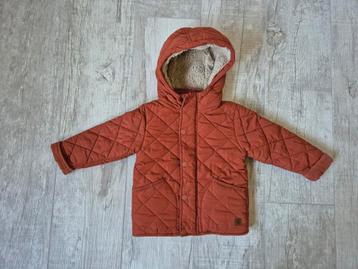 Next Quilted Borg Lined winterjas rust brown 92 beschikbaar voor biedingen