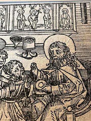 Heel oude houtsnede Durer 1494 beschikbaar voor biedingen