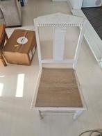 Witte houten stoelen, set van 4, Huis en Inrichting, Gebruikt, Hout